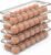 Utopia Home Egg Holder for Fridge, Stackable Egg Container, 4 Pack, Clear | With Lid and Handle, For Refrigerator Organization, Egg Holder For Kitchen or Pantry Organizers and Storage