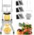 WICHEMI Commercial Vegetable Chopper Dicer Manual Food Cutter w/ 3 Blades | Commercial Vegetable Dicer, Onion Chopper, Stainless French Fry Cutter, Professional Food Chopper, For Home Or Commercial Use