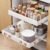 Pull Out Cabinet Organizer, 21″Deep Slide Out Drawers for Kitchen Cabinets | Adjustable Width 12.05″-20.4″, For Framed/Frameless cabinets, No Drill Adhesive, 3‑Rail Smooth Glide, Height-Raising Pads