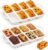 Vinino 2 Pack Mini Silicone Loaf Pans with Metal Reinforced Frame, 8-Cavity | Non-Stick Easy Release Heat Resistant Bakeware, Reusable Small Mini Banana Bread & Cake Baking Pans for Daily Baking