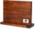 Magnetic Knife Block with Built-in Sharpener, Double-Sided Countertop Magnetic Knife Holder, Holds Up to 12 Knives & Metal Kitchen Tools, Brown