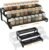 Spice Rack Organizer for Cabinet, 13-21.5″ Expandable Spicy Shelf | 3-Tier Metal Seasoning Organizer, Kitchen Spice Organization, Slip-Resistant Guardrails for Jars, Bottles and Cans, Black