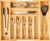 Large Expandable Kitchen Silverware Utensils Drawer Organizer, 2.5″ Extra High Adjustable Drawer Divider with Curved Grooves, Bamboo Wood Cutlery Tray Flatware Holder