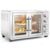 MegaChef 47 Quart Electric French Door Rotisserie Convection Counter Top Oven with Convection and Oven Lamp