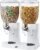 Zevro /GAT201C Indispensable Dry Food Dispenser, Dual Control, White/Chrome