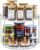 2 Tier Non-Skid Acrylic Lazy Susan Turntable Organizer – Rotating Spice Rack – Spinning Organization Tray for Kitchen, Pantry, Countertop, Closet, Bathroom, Vanity, Medicine Cabinet Organizing, 9.25”