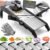 Gramercy Adjustable Mandoline Slicer for Kitchen, Potato Cutter, Vegetable Chopper, Mandolin, Cucumber Slicer- INCLUDING One Pair Cut-Resistant Gloves and Waffle Fry Cutter