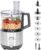 GE Food Processor, Large 12-Cup Vegetable Chopper for Shredding, Mincing, Dicing & Kneading Dough, 9 Stainless Steel Accessories, 550W Motor, 3 Speed, Dishwasher Safe