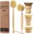 5 Pack Bamboo Dish Brush Set, Wooden Dish Brush with 14’’ Bottle Brush, Natural Kitchen Scrub Brush for Dishes Pots, Pans, Sinks, Woks, Vegetables