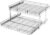 LOVMOR 2 Tier Individual Pull Out Cabinet Organizer 25½” W x 21½” D, Slide Out Kitchen Cabinet Storage Sliding Shelves
