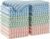 JOYMOOP 18 Pack Microfiber Cleaning Cloth, Kitchen Towels for Dish Drying Washing, Absorbent Streak Free Lint Free Rags for Cleaning, Reusable and Washable Towels – 10″ x 10″