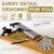 Gramercy Adjustable Mandoline Food Slicer, Mandoline Slicer for Kitchen, Mandolin, Potato, Tomato, Carrot, Vegetable, Fruit and Onion Cutter, Stainless Steel, INCLUDING Cut-Resistant Gloves, Black PRO