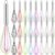 Domensi 24 Pcs 10 Inch Whisks Bulk for Cooking Silicone Whisks Non Scratch Stainless Steel Egg Beater Colorful Coated Metal Heat Resistant Egg Beaters for Valentines Day Party Favor Gift Supplies