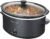 West Bend Slow Cooker 6-Quart Manual Crockery Style with Dishwasher Safe Oval Ceramic Crockpot and Glass Lid Two Temperature Settings Plus Keep Warm, 330-Watts, Black