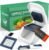 Vivaant Mini Food Chopper and Onion Dicer, Small Hand Held Vegetable Cutter | Manual Vegetable Chopper for Kitchen, Stainless Steel Blades, BPA Free & Dishwasher Safe, 3 Inch Compact Size Fits Any Drawer