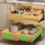 BAMEOS 2-Pack 14″ to 20″ Adjustable Width Soft Close Slide Out Bamboo Wood Drawer Organizer for Kitchen,Pantry, Bathroom & Under Sink, 2-Pack Wooden Storage, 21″ Depth, 66 lbs Capacity