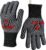 QUWIN BBQ Gloves, 1472°F Heat Resistant Grilling Gloves Silicone Non-Slip Oven Mitts, Kitchen Gloves for BBQ, Grilling, Cooking, Baking(One Size Fits Most, Black)- 1 Pair