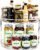 2 Tier Lazy Susan Turntable Organizer for Cabinet, 9.25” Rotating Spice Rack Organization for Kitchen, Pantry, Bathroom, Vanity, Countertop, Medicine Storage, Seasoning Spice Organizer, 1 Pack