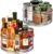 Sorbus 9 Inch Clear Lazy Susan Organizer, Turntable Organizer for Spice Organization for Cabinet, Lazy Susan Turntable for Kitchen, Home, Office, Closet, Classroom, Laundry Room Organization (2-Pack)