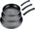 T-Fal Ultimate Hard Anodized Nonstick Fry Pan Set 3 Piece: 8, 10.25, & 12 Inch, Oven Broiler Safe 400F, Kitchen Cookware Set, Pots and Pans Set Non Stick, Frying Pans, Skillets, Dishwasher Safe, Onyx