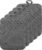 5Pack Pocket Pot Holders Cotton Heat Resistant Potholder Multipurpose Hot Pads Machine Washable Oven Mitts Cooking Pads Bulk for Daily Kitchen Baking and Cooking 8.9 x 6.9 Inch Grey