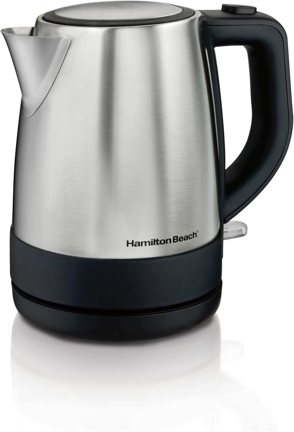 Hamilton Beach 1 Liter Electric Tea Kettle, Water Boiler & Heater | Fast Boiling 1500 Watts | BPA Free | Cordless Serving | Auto-Shutoff & Boil-Dry Protection | Mesh Filter | Stainless Steel