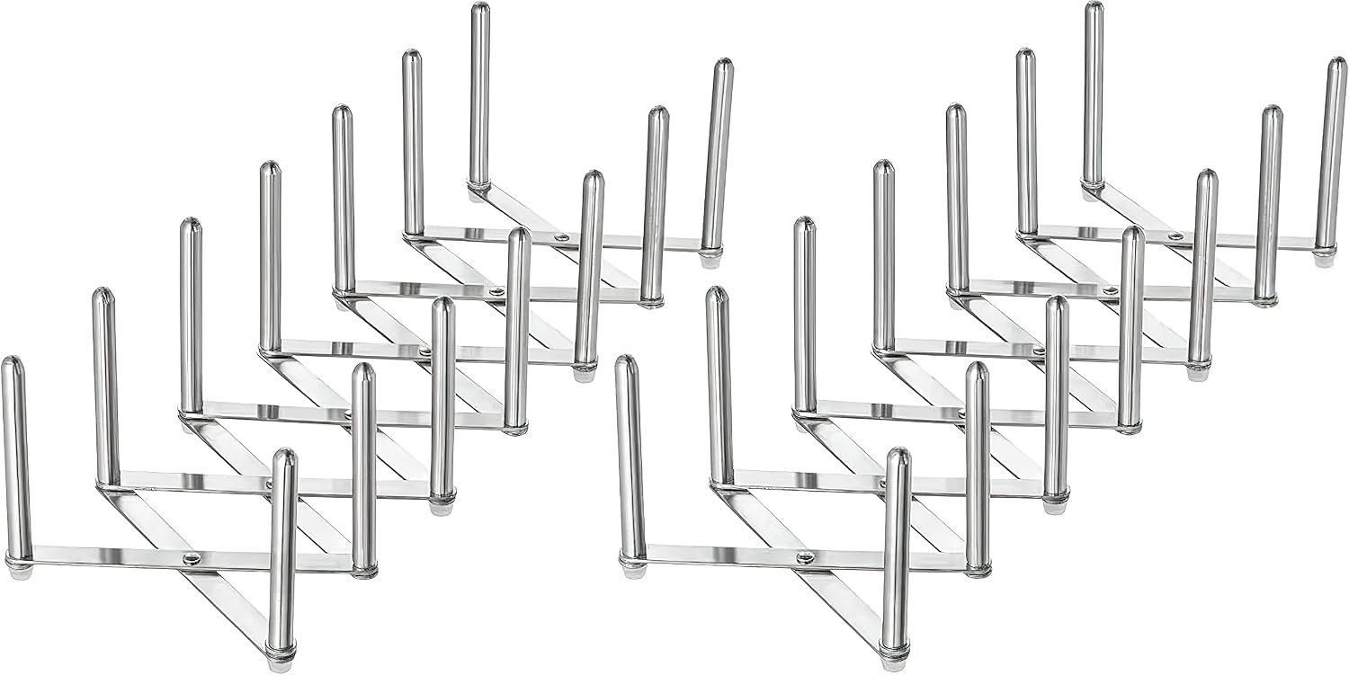 IKEA 701.548.00 Pack of 2 Variera Pot Lid Organizers, Stainless Steel, Adjustable Lenght