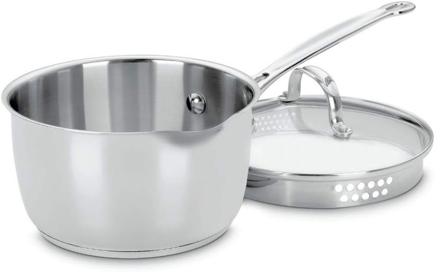 Cuisinart 719-18P Chef’s Classic Stainless 2-Quart Saucepan with Cover,Silver