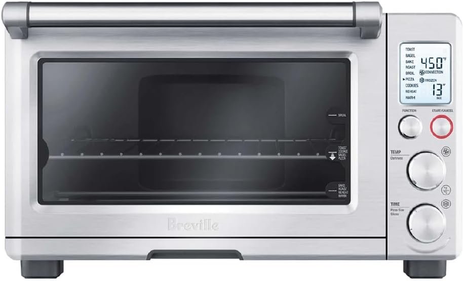 Breville BOV800XL Smart Oven, Brushed Stainless Steel | Bake, toast, broil and more with this versatile countertop oven | Convection setting reduces cooking time by up to 30%