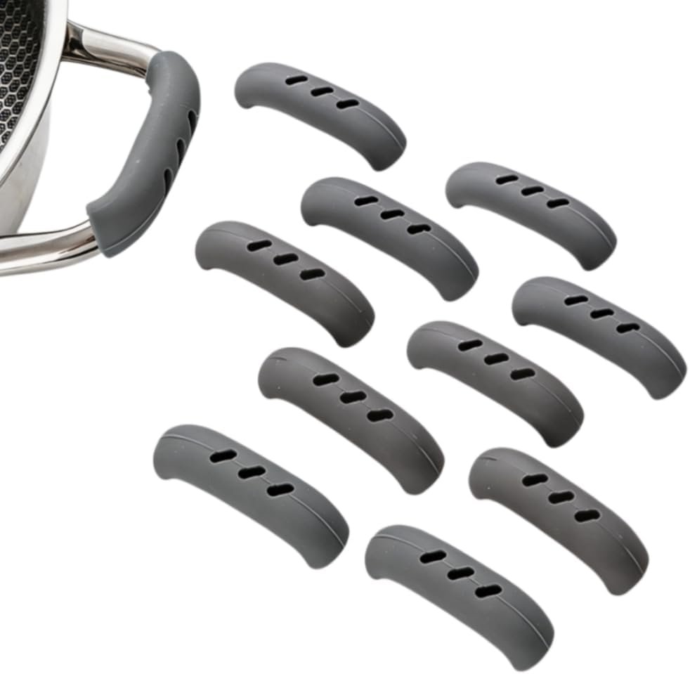 10 Pack Silicone Pan Handle Grip, Heat Resistant Pot Cover, for Daily Use