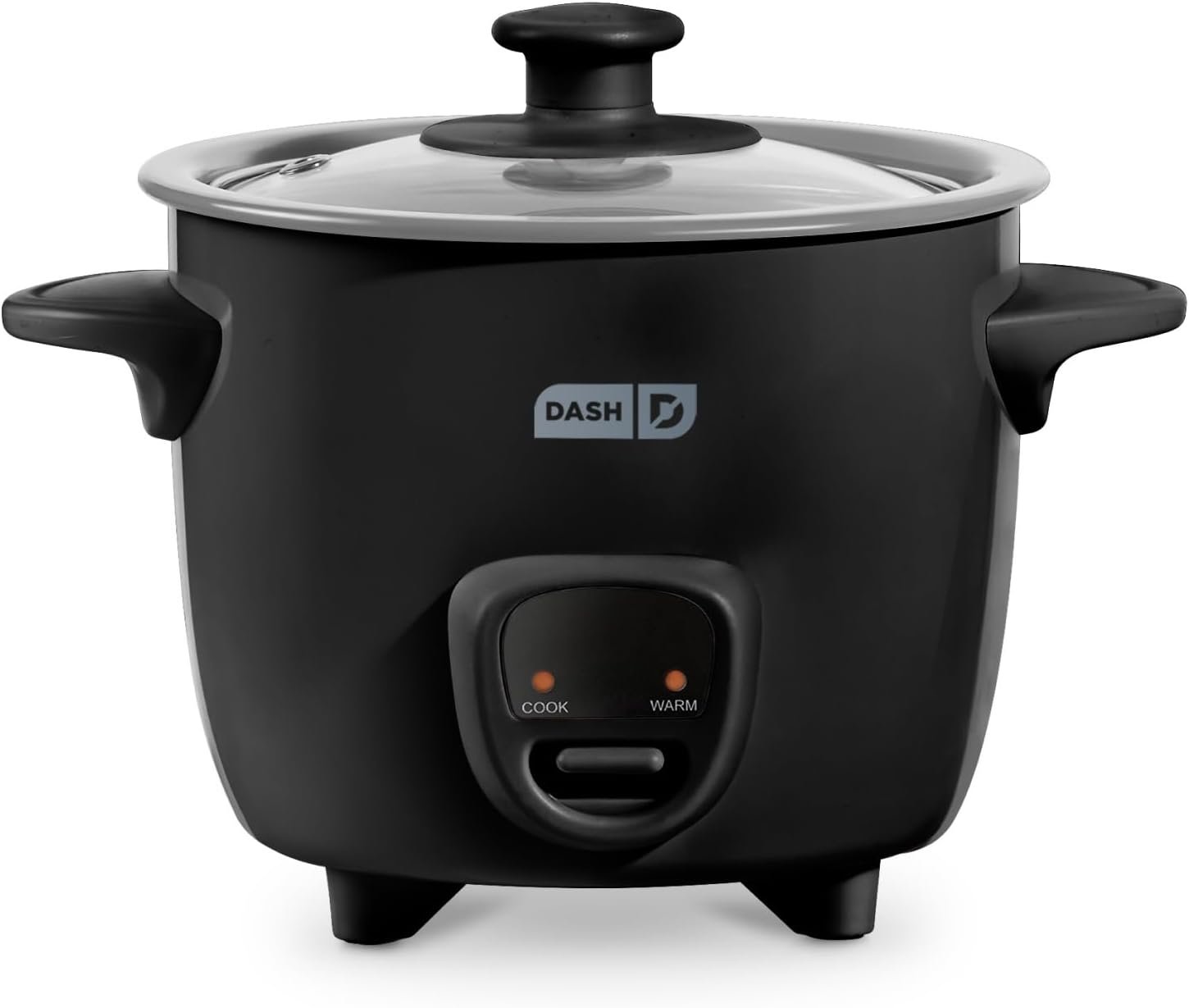 Dash Mini Rice Cooker, 2-Cup Removable Ceramic Nonstick Pot, Black | Small Rice Cooker, Rice Maker for One, Keep Warm Function, Cooks Oatmeal, Quinoa & Grains