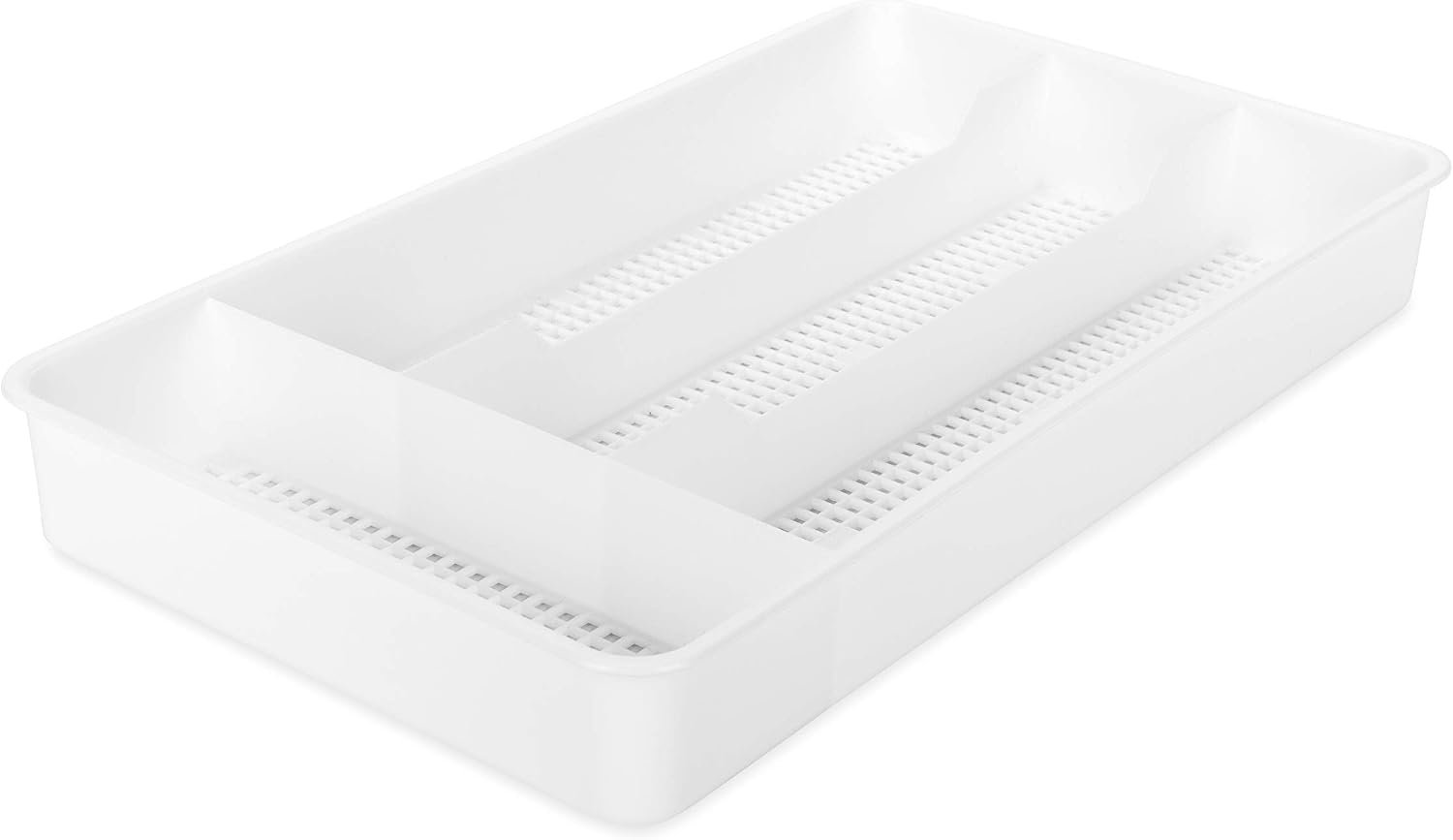 Camco 43508 Cutlery Tray – Designed for RV and Compact Kitchen Drawers – Easily Organize and Store Kitchen Flatware – White