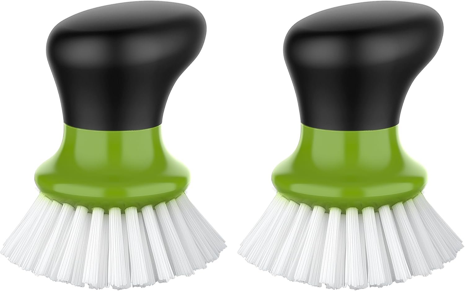MR.SIGA Dish Scrub Brush, Palm Brush Dish Scrubber, Green, Pack of 2 | Kitchen Brushes for dishes, pans, pots, sink cleaning, palm scrubber, palm scrub brush, dish scrubber