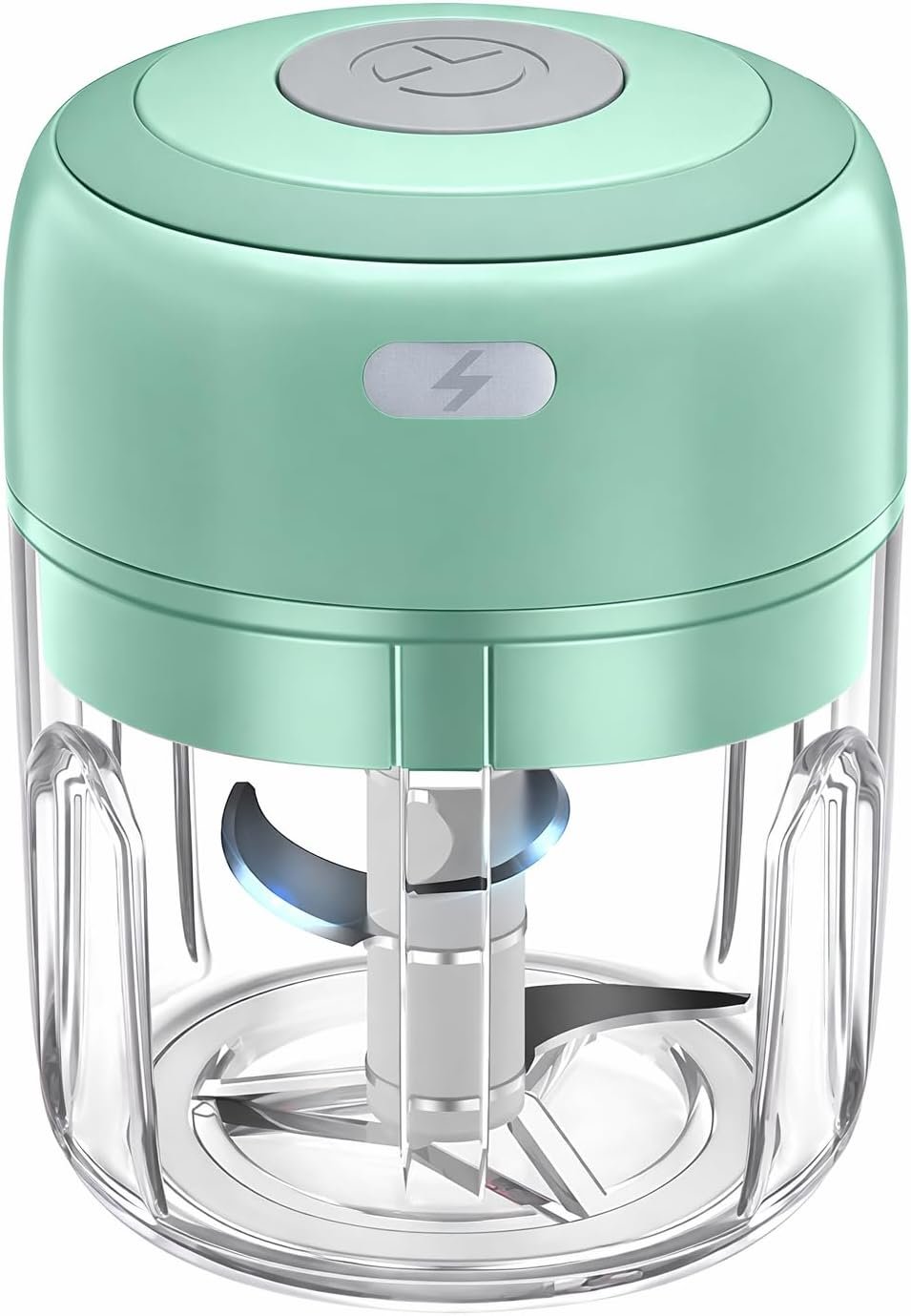 Electric Mini Vegetable Chopper, Food Chopper, Garlic Slicer Veggie, Salad, Lettuce, Onion, Chili Crusher, Tomato Dicer Chopper Cutter & Ginger Meat Mincer for Kitchen, Portable USB Chopper (250ML)
