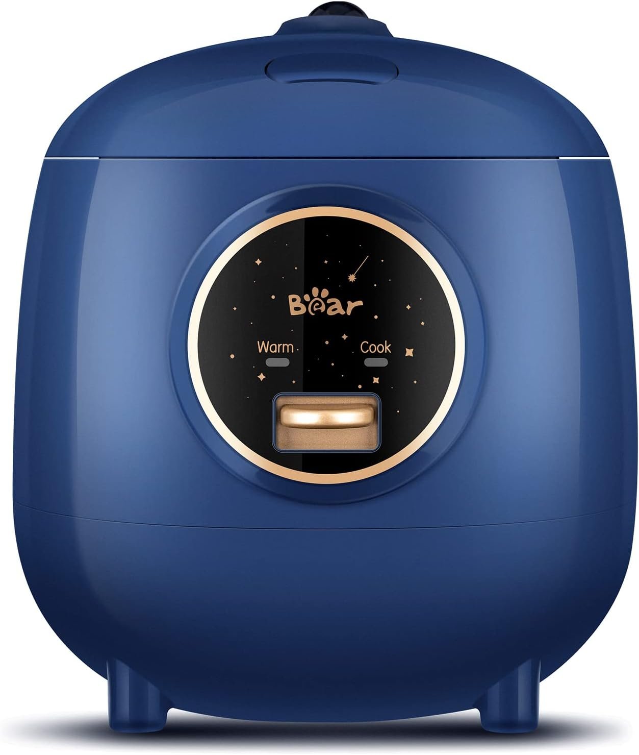 Bear Mini Rice Cooker, 2-Cup Uncooked, Nonstick, Keep Warm, BPA Free, Blue | Portable 1.2L nonstick small rice cooker for travel, dorm, single serve, One-touch operation, Removable pot, Auto keep warm