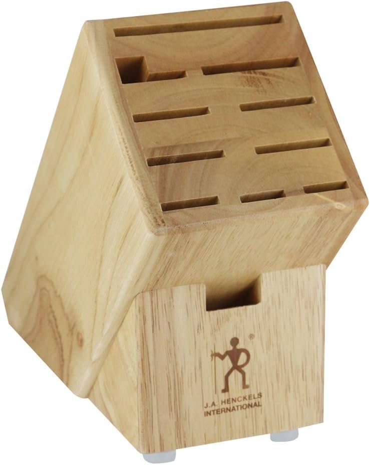Henckels 11-Slot Knife Block | Keeps Kitchen Knives Organized and Blades Protected. Space-Saving Storage That Keeps Your Kitchen Tidy and Safe.