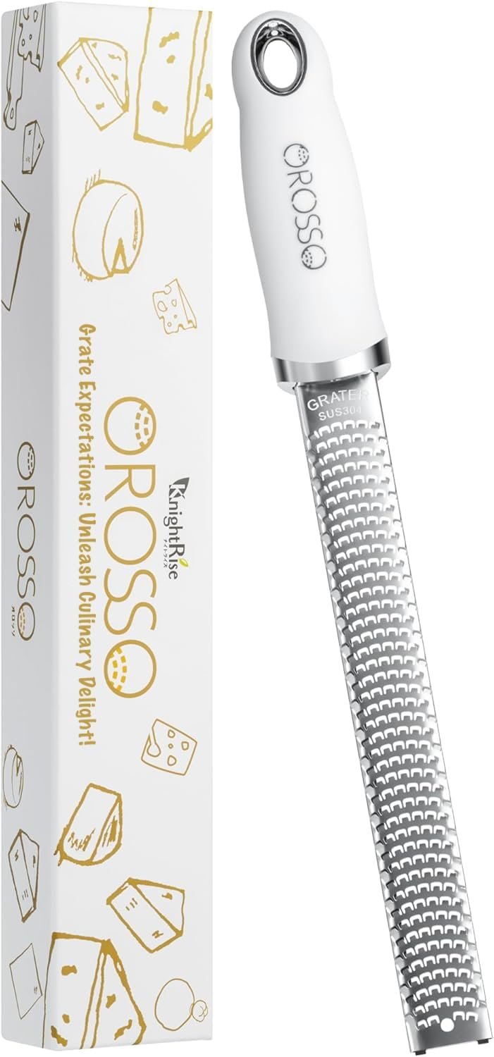 Grater, Lemon Zester Cheese Grater, Cheese Shavings, Parme Cheese, Ginger, Garlic, Zester Grater (white)