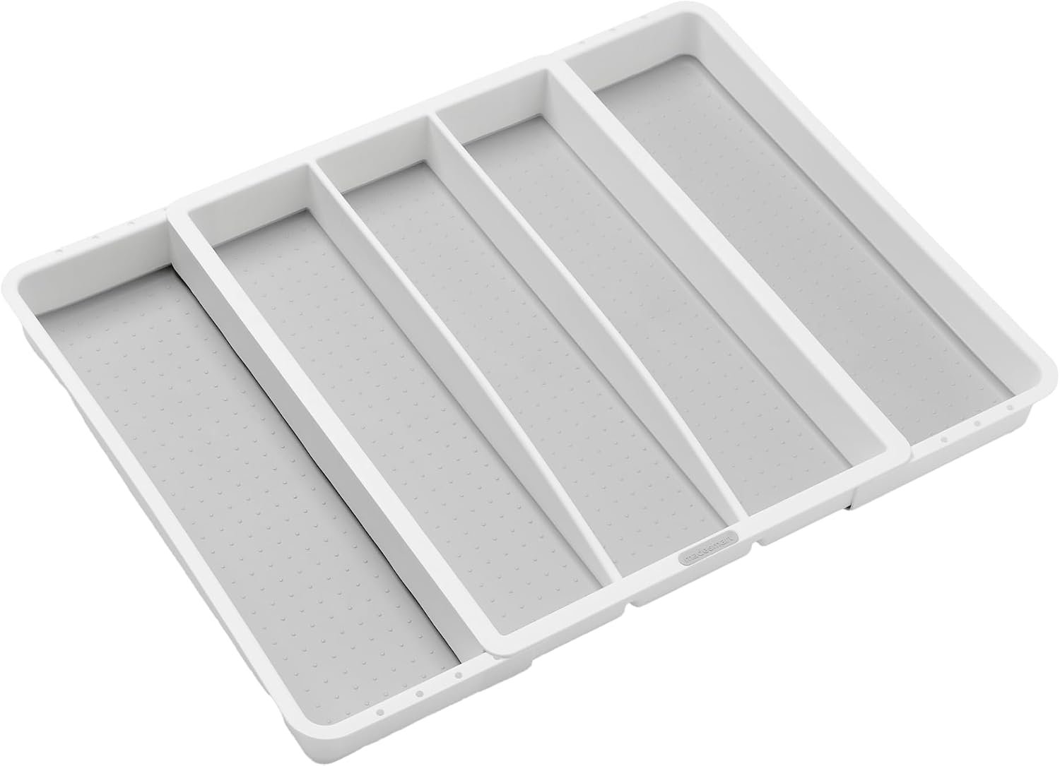 madesmart Classic Expandable Compartment Utensil Tray, White