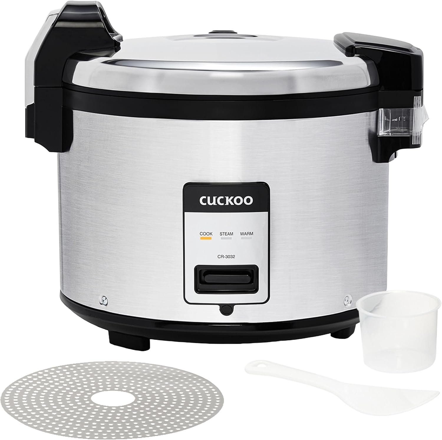 CUCKOO Commercial Rice Cooker and Warmer, 60-Cup Cooked, CR-3032 | 30-Cup Uncooked Capacity, Nonstick Inner Pot, 3 Cooking Modes, One-Touch Operation, Steam Cooking, Made in Korea