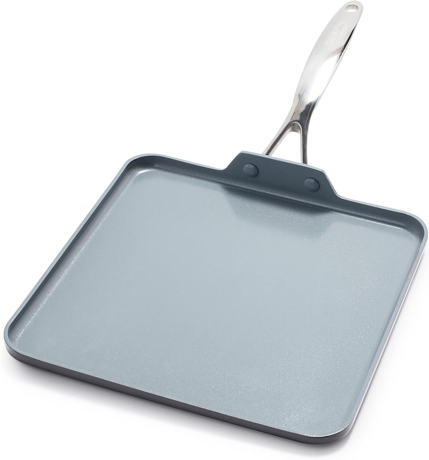 GreenPan Valencia Pro 11″ Ceramic Nonstick Griddle, Hard Anodized | PFAS-Free Nonstick, Induction Ready, Compatible with all Stovetops, Hard Anodized, Gray, Dishwasher Safe, Oven Safe to 600F