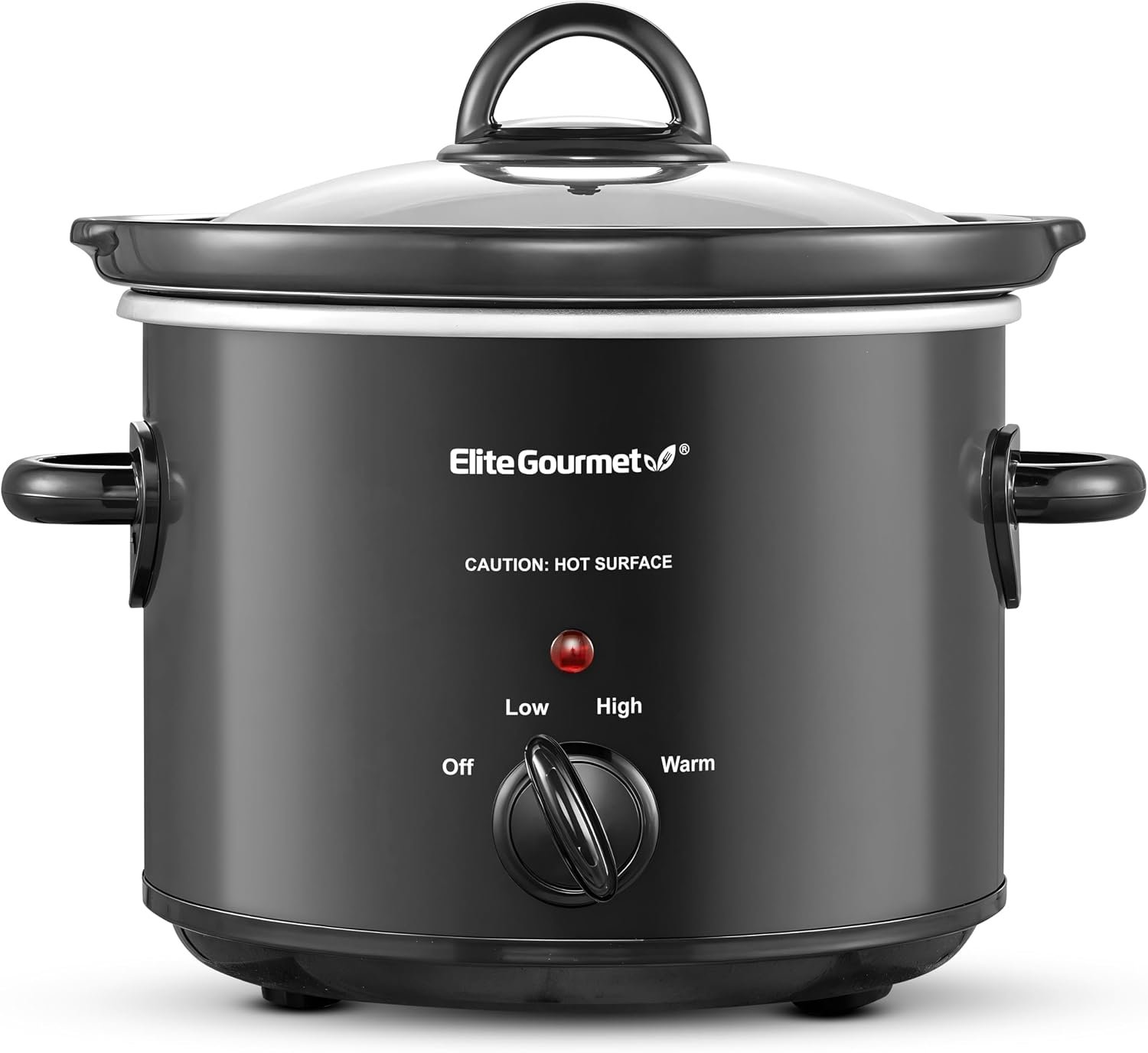Elite Gourmet MST-350B Electric Slow Cooker, Adjustable Temp, Entrees, Sauces, Stews & Dips, Dishwasher Safe Glass Lid & Crock (3 Quart, Black) | Dishwasher-Safe Glass Lid & Crock – Great for Entrees, Sauces, Stews & Dips & Family Meals