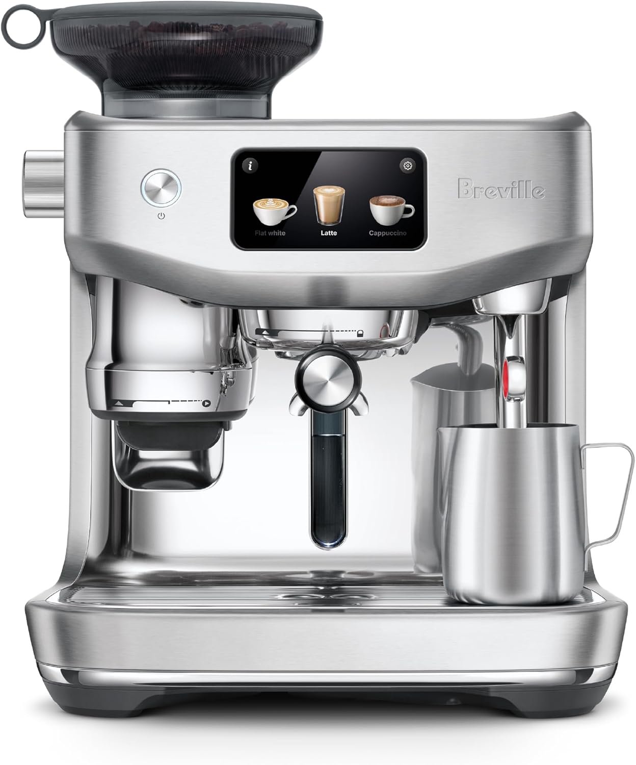 Breville BES985BSS Oracle Jet Espresso Machine, Brushed Stainless Steel | Automatically brew barista-quality lattes, cappuccinos and cold brew at home with this coffee maker with built-in grinder