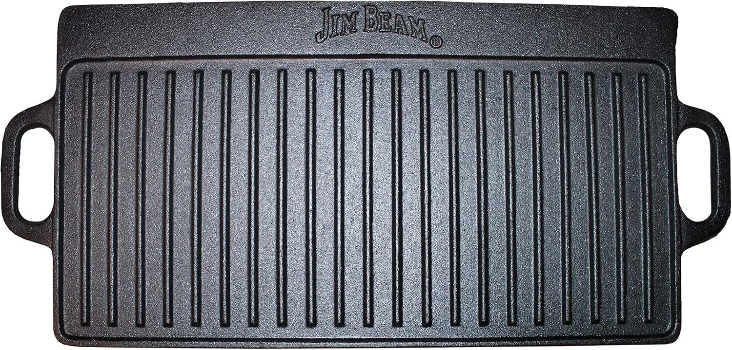 Rectangular double sided Cast Iron Griddle