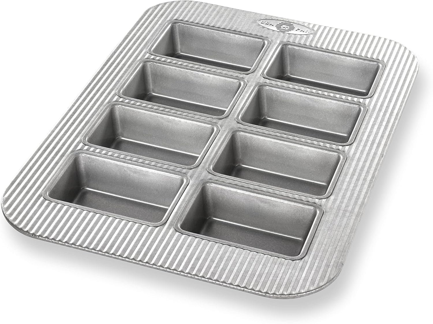 USA Pan Bakeware Nonstick Mini Loaf Pan, 8-Well