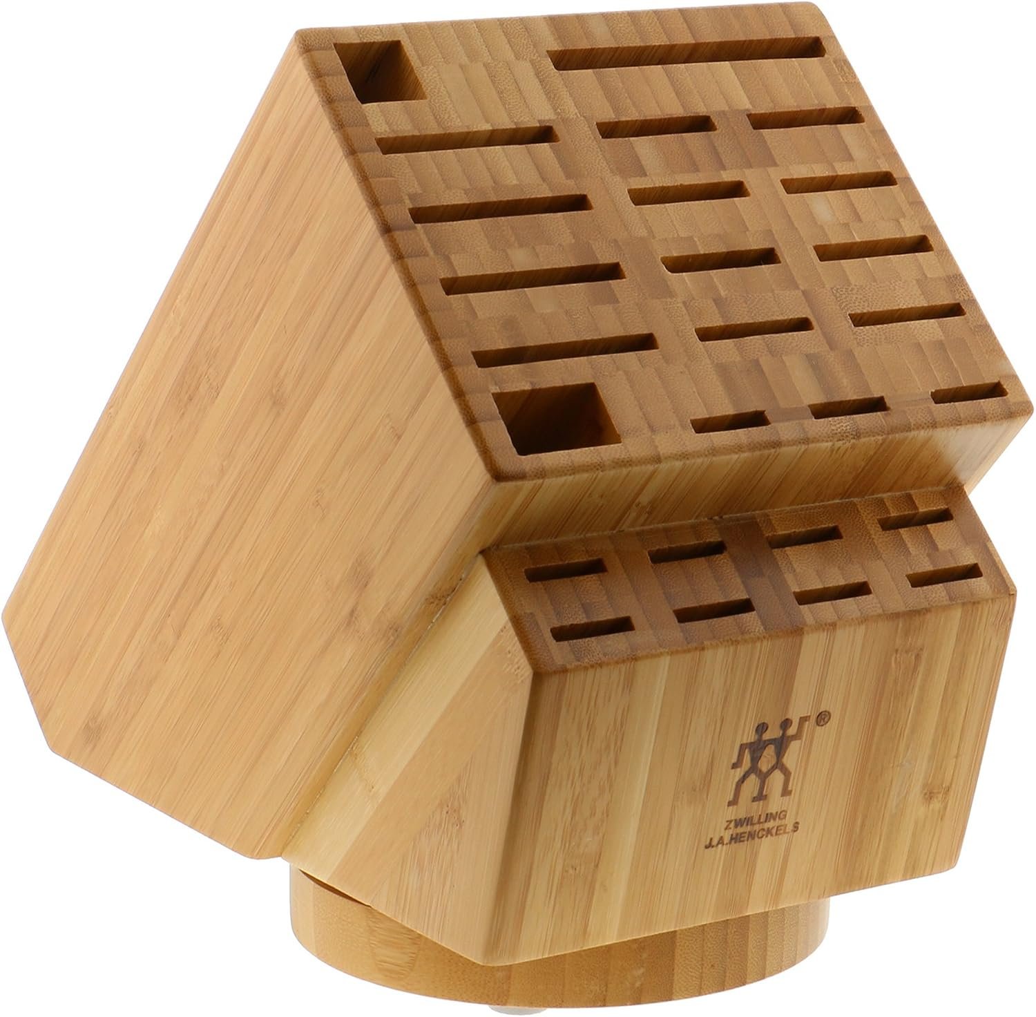 ZWILLING 26-slot Bamboo Swivel Knife Block