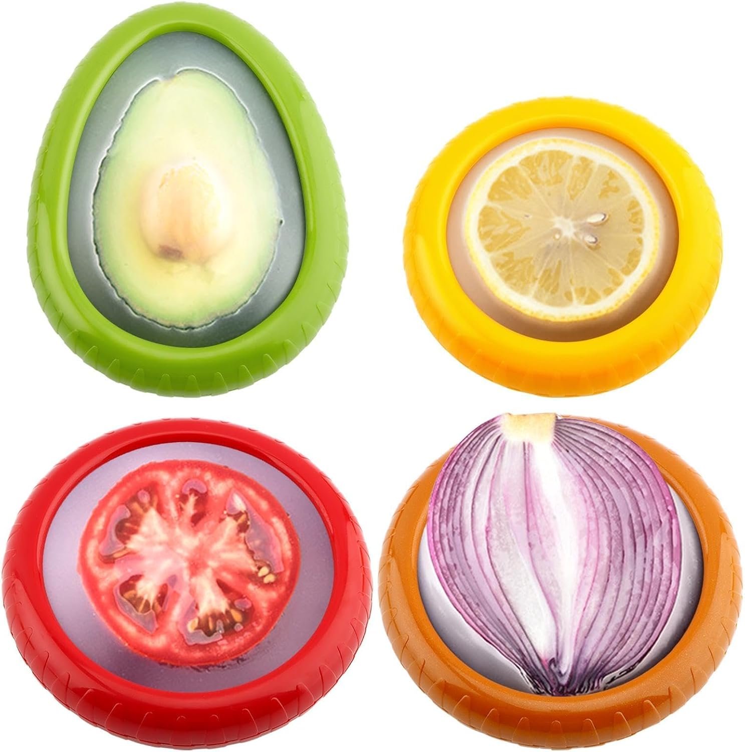 T-Raputa Avocado Saver and Tomato Holder – Set of 4
